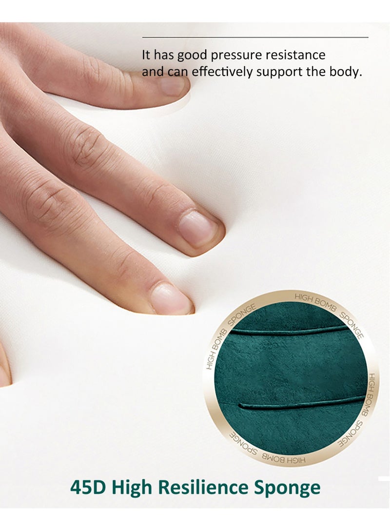 YY-ريشير كرسي استرخاء 2 في 1 مع مسند للقدمين، كرسي استرخاء عصري بأرجل خشبية، كرسي أريكة فردي مريح لغرفة المعيشة والشرفة - Image 5